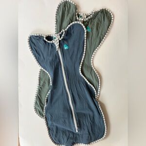 Love to Dream Swaddles/Sleep Sacks - Blue and Green